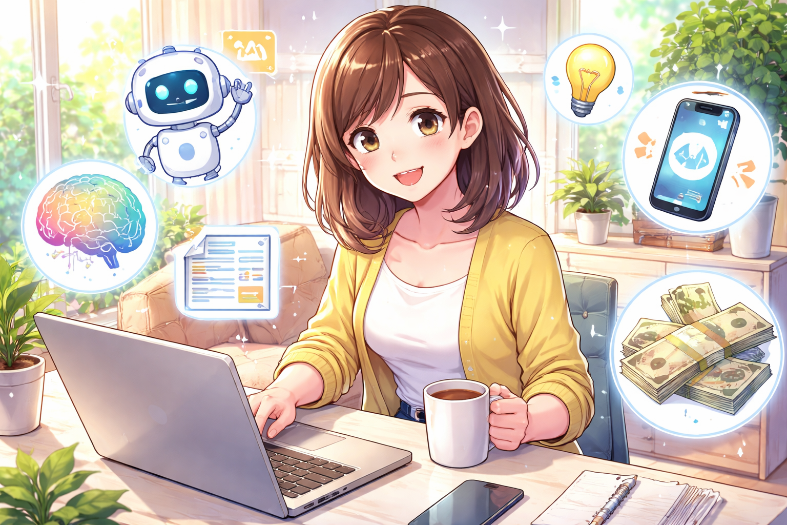 初心者さんでもAI副業は在宅で始めやすいんです