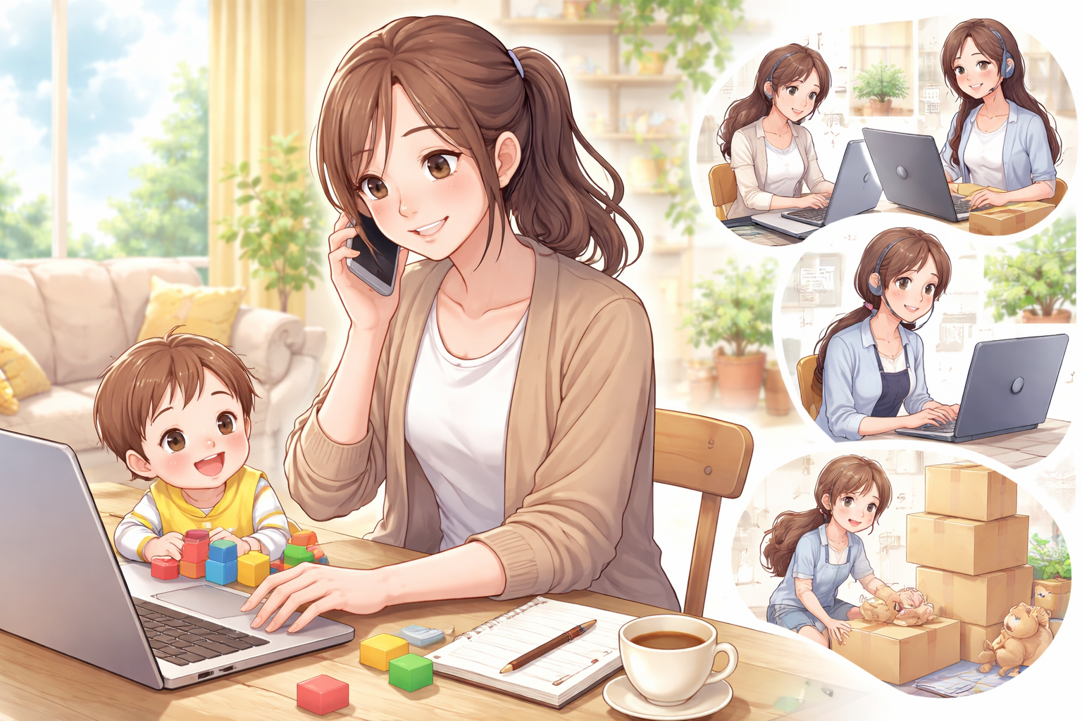 無理なく働けるのは「育児の不確実さ」に強い働き方だからです