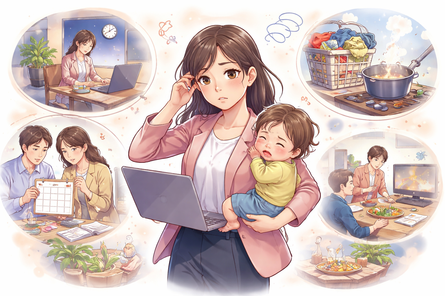 つらさの原因は「時間不足」だけじゃないんですね